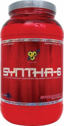 BSN  Syntha-6™ Protein Powder   Strawberry Milkshake Perspective: front