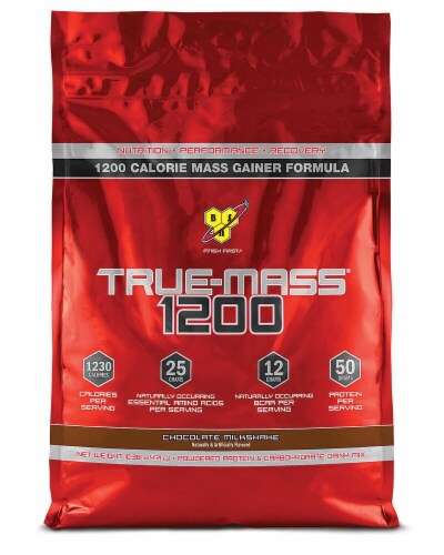 BSN True Mass 1200 Chocolate Milkshake Perspective: front
