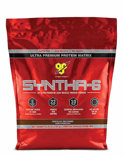 BSN Syntha-6 Protein Powder Chocolate Milkshake Perspective: front