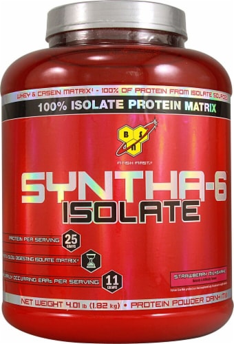 BSN  SYNTHA-6™ Isolate   Strawberry Milkshake Perspective: front