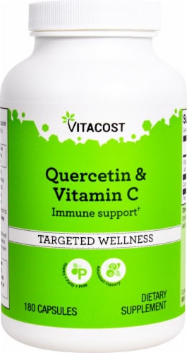 Vitacost Quercetin & Vitamin C Immune Support Capsules Perspective: front