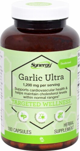 Vitacost Garlic Ultra Capsules 1200mg Perspective: front