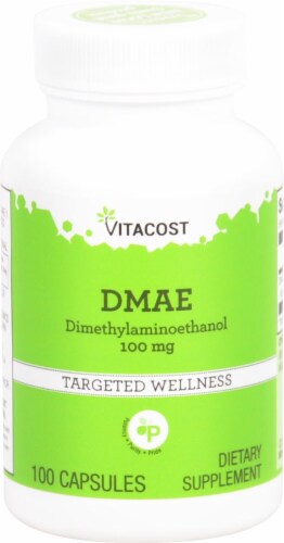 Vitacost DMAE Capsules 100mg Perspective: front