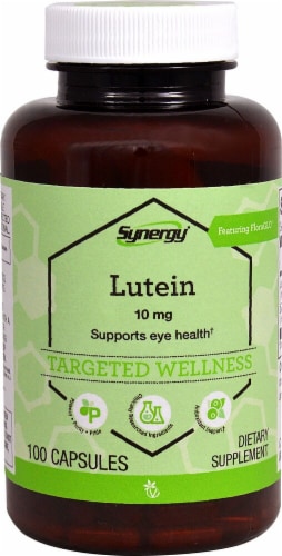 Vitacost Synergy Lutein Eye Health Support Capsules 10mg Perspective: front