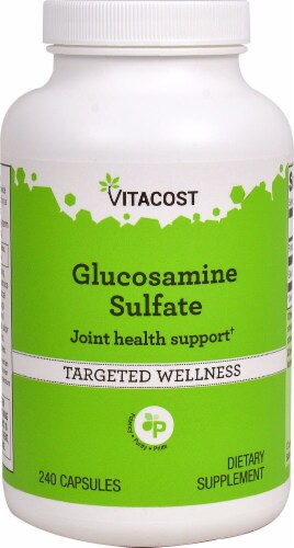 Vitacost Glucosamine Sulfate Capsules Perspective: front