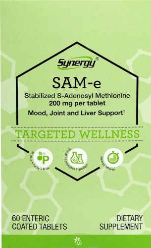 Vitacost Synergy SAM-e Tablets 200mg Perspective: front