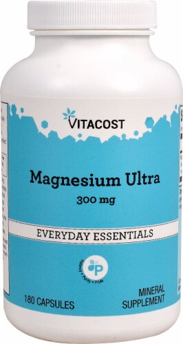 Vitacost Magnesium Ultra Everyday Essentials Cpasules 300mg Perspective: front