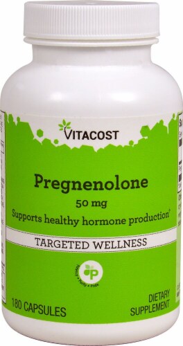 Vitacost Pregnenolone Targeted Wellness Capsules 50mg Perspective: front