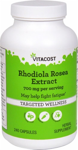 Vitacost Rhodiola Rosea Extract Capsules Perspective: front