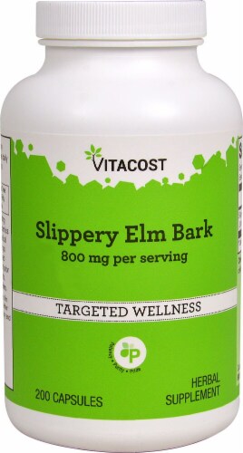 Vitacost Slippery Elm Bark Capsules Perspective: front
