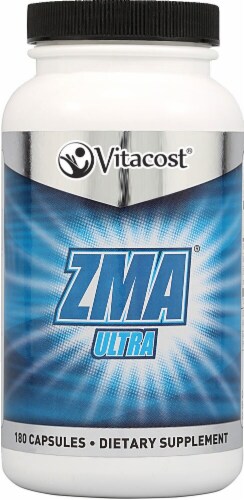 Vitacost ZMA Ultra Capsules Perspective: front