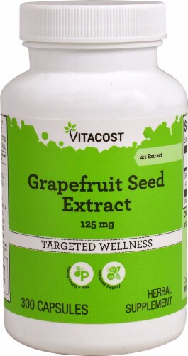 Vitacost Grapefruit Seed Extract Capsules 125mg Perspective: front