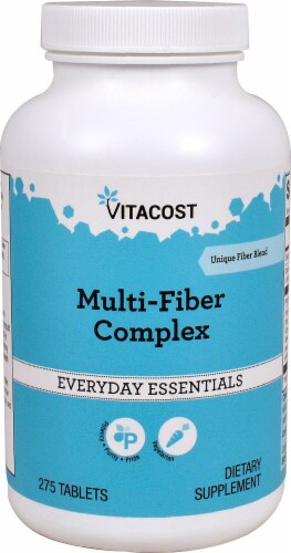 Vitacost Multi-Fiber Complex Everyday Essentials Tablets Perspective: front
