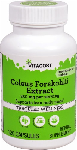 Vitacost Coleus Forskohlii Extract Capsules Perspective: front