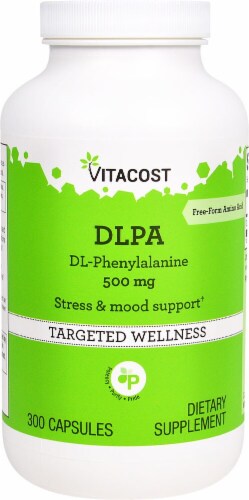 Vitacost DLPA DL-Phenylalanine Perspective: front
