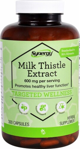 Vitacost Synergy Milk Thistle Extract Capsules Perspective: front