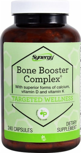 Vitacost Synergy Bone Booster Complex Targeted Wellness Capsules Perspective: front