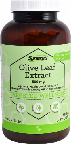 Vitacost Synergy Olive Leaf Extract Targeted Wellness Capsules Perspective: front