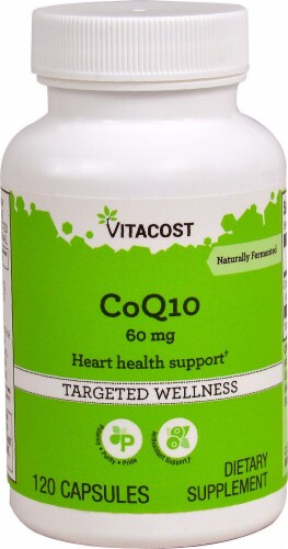 Vitacost CoQ10 Dietary Supplement 60mg Perspective: front
