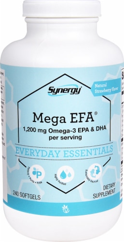 Vitacost Synergy Mega EFA Omega 3 Perspective: front
