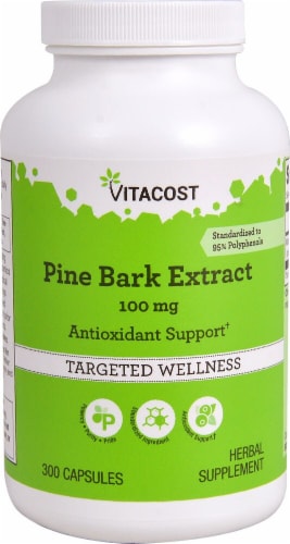 Vitacost Pine Bark Extract Perspective: front