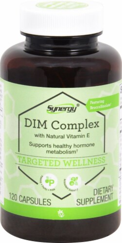 Vitacost Synergy DIM Complex with BroccoSinolate and Vitamin E Perspective: front