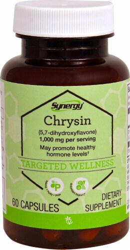 Vitacost Synergy Chrysin Capsules Perspective: front
