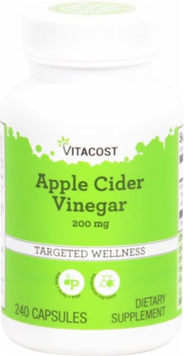 Vitacost Apple Cider Vinegar Supplements Perspective: front