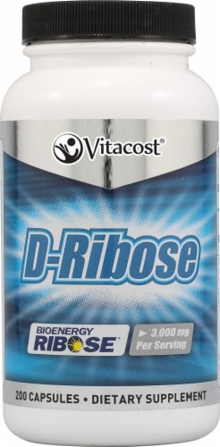 Vitacost D-Ribose Capsules Perspective: front