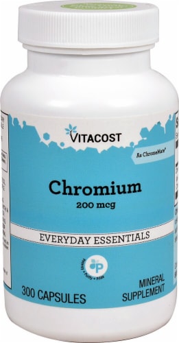 Vitacost Chromium Everyday Essentials Capsules Perspective: front