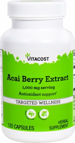 Vitacost Acai Berry Extract Capsules 1000mg Perspective: front