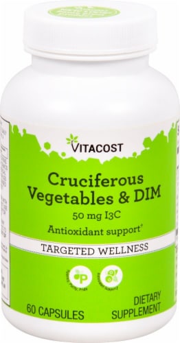 Vitacost Cruciferous Vegetables & DIM Dietary Supplement Perspective: front
