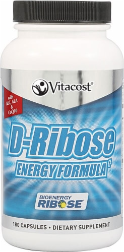 Vitacost  D-Ribose Energy Formula Bioenergy Ribose with ALA & ALC Perspective: front