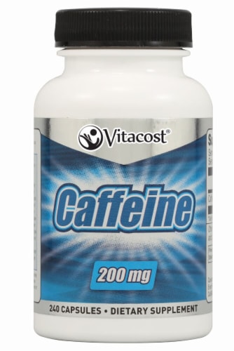 Vitacost Caffeine Supplement 200mg Perspective: front