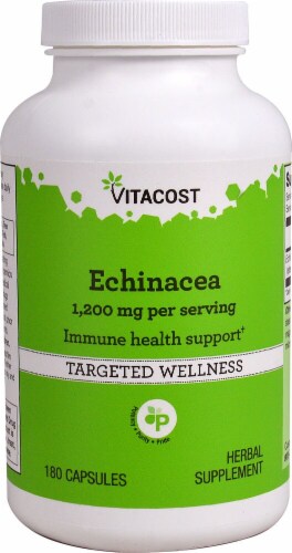 Vitacost Echinacea Capsules 1200mg Perspective: front