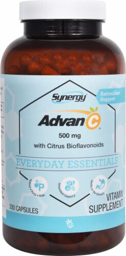 Vitacost Synergy Advan-C Everyday Essentials Capsules 500mg Perspective: front