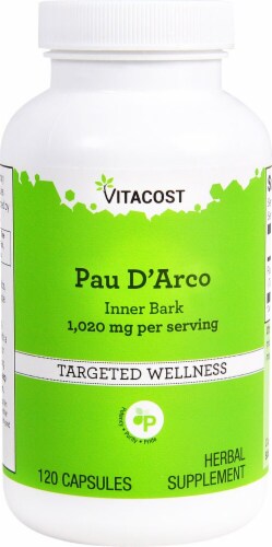 Vitacost Pau D'Arco Inner Bark Capsules Perspective: front