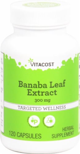 Vitacost Banaba Leaf Extract Capsules 300mg Perspective: front