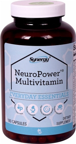 Vitacost Synergy NeuroPower Multivitamin Capsules Perspective: front