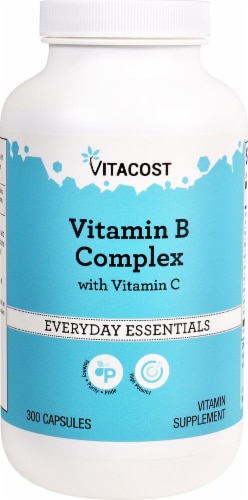 Vitacost Vitamin B Complex Everyday Essentials Capsules Perspective: front