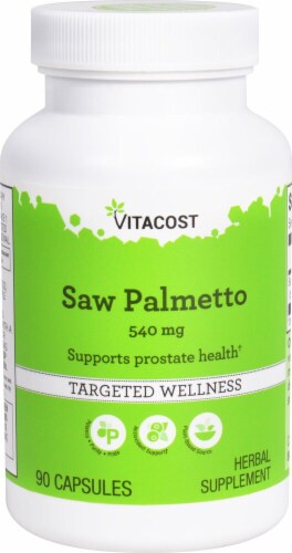 Vitacost Saw Palmetto Capsules 540mg Perspective: front