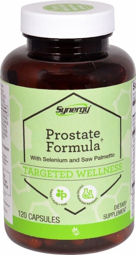 Vitacost Synergy Prostate Formula with Selenium and Saw Palmetto Capsules Perspective: front