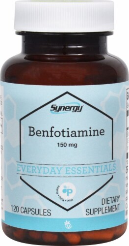Vitacost Synergy Benfotiamine Capsules 150mg Perspective: front