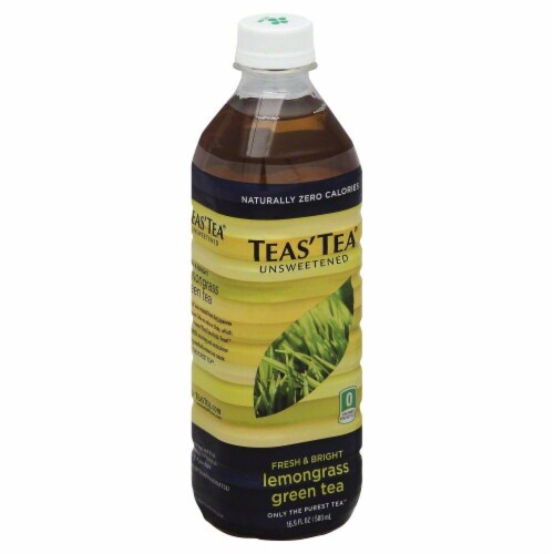 Teas'Tea Unsweetened Lemongrass Green Tea Perspective: front