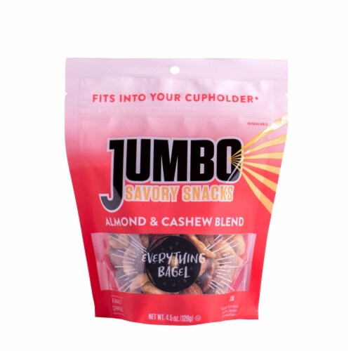 Jumbo Everything Bagel Almond & Cashew Perspective: front