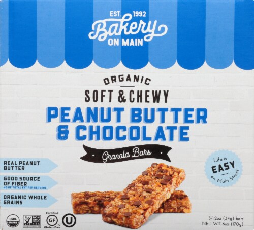 Bakery on Main Peanut Butter & Chocolate Bars Perspective: front