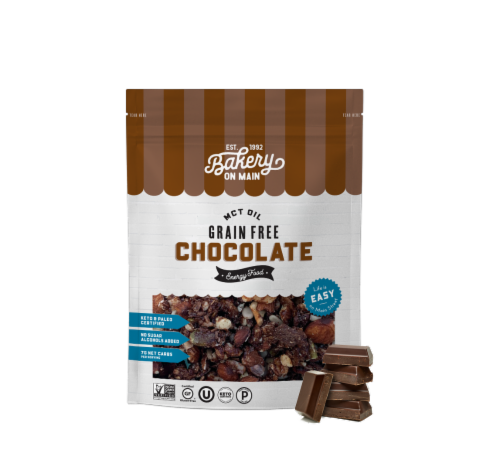 Bakery on Main Grain Free Clusters Chocolate Trail Trek Granola Perspective: front