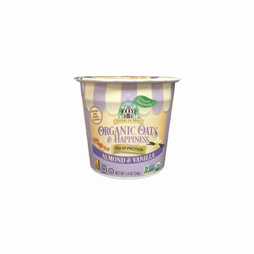 Bakery On Main  Organic Oats & Happiness   Almond & Vanilla Perspective: front