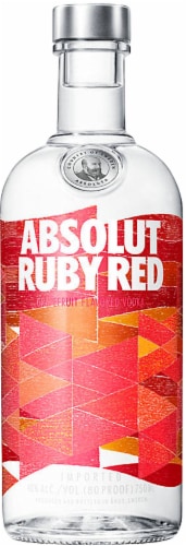 Absolut Ruby Red Vodka Perspective: front