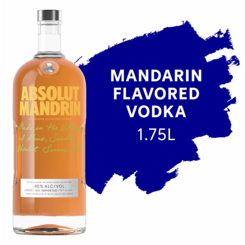Absolut Mandrin Orange Flavored Vodka Perspective: front